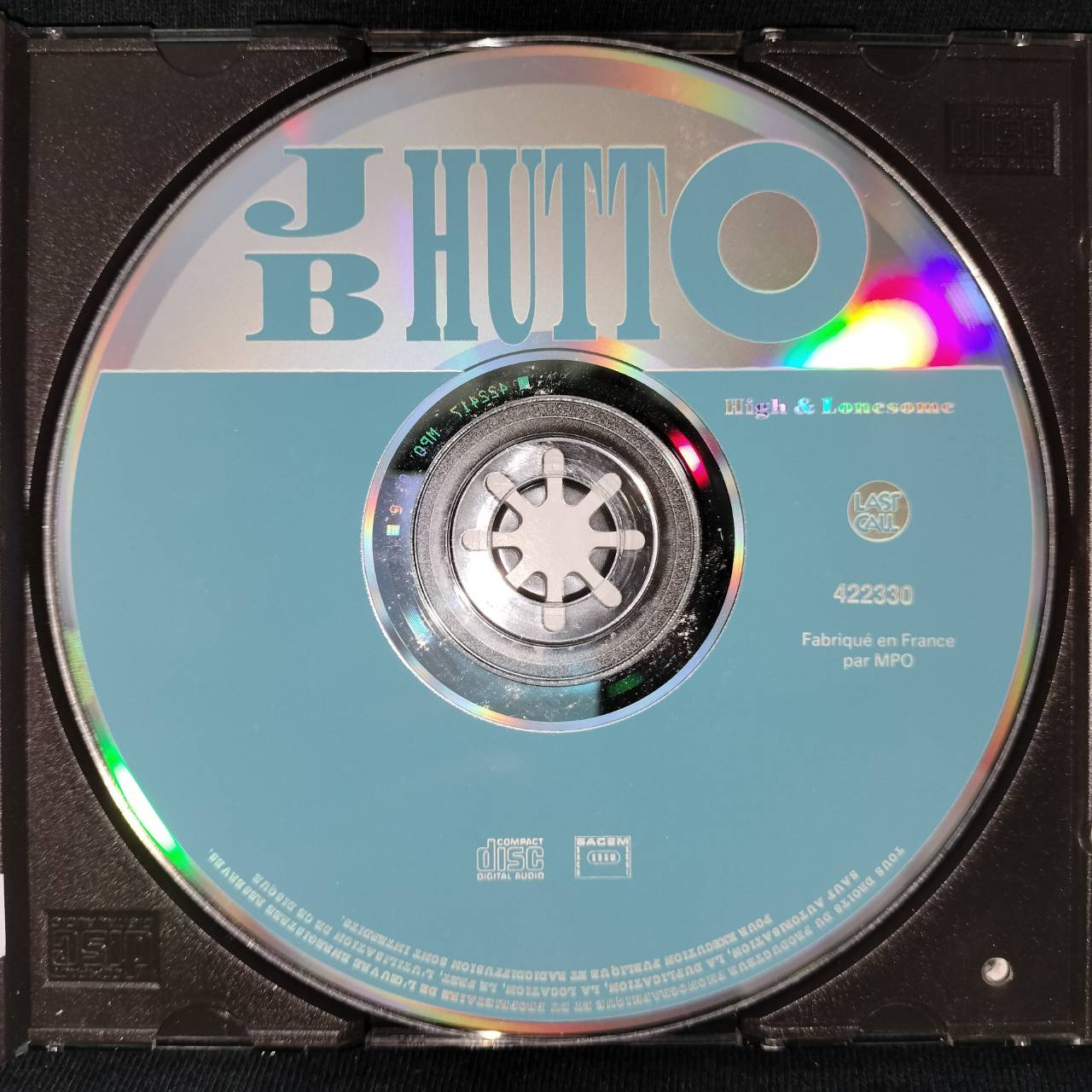 J.B. Hutto – High & Lonesome / FRANCE / ปกเจาะ / แผ่นดี