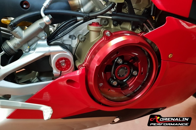 ครอบคลัทช์ใส CNC Racing (Cluth Cover Window) สำหรับ Panigale V4 2025+