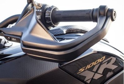 การ์ดแฮนด์ พร้อมตุ้มปลายแฮนด์ Evotech สำหรับ S1000XR