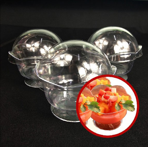 ถ้วยมูสทรงดอกไม้พร้อมฝา BN-5 ขนาด 8x8x6 ซม. บรรจุ 10 ใบ (09-7413)