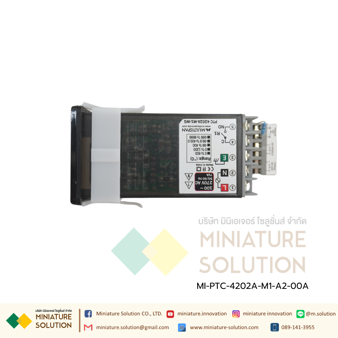 PTC-4202A-M1-A2-00A Universal Programmable controller with RS-485 MODBUS, 48x48 Multispan