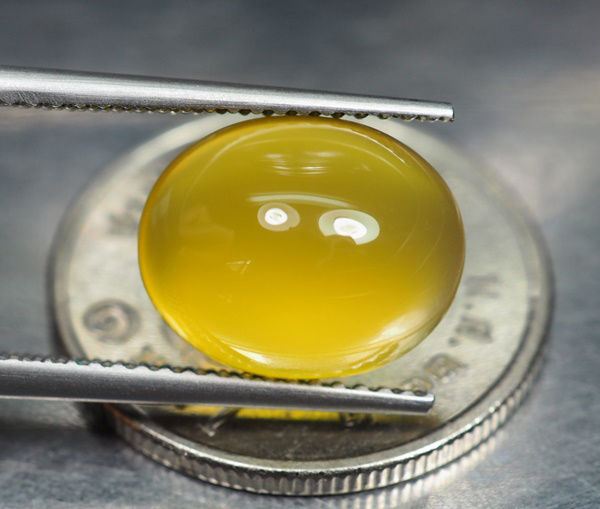 คาลซิโดนีสีเหลือง(Yellow Chalcedony) 4.60 กะรัต