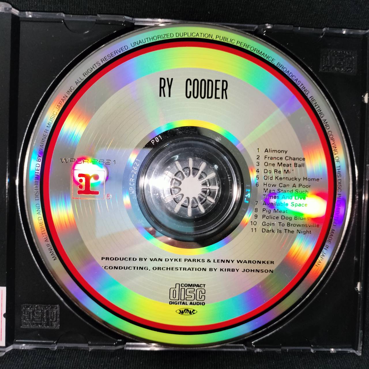 Ry Cooder – Ry Cooder / JAPAN / แผ่นดี / มี Obi