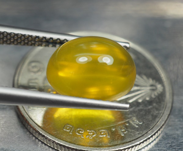 โอปอลสีเหลือง (Yellow Opal Mexico) 3.05 กะรัต