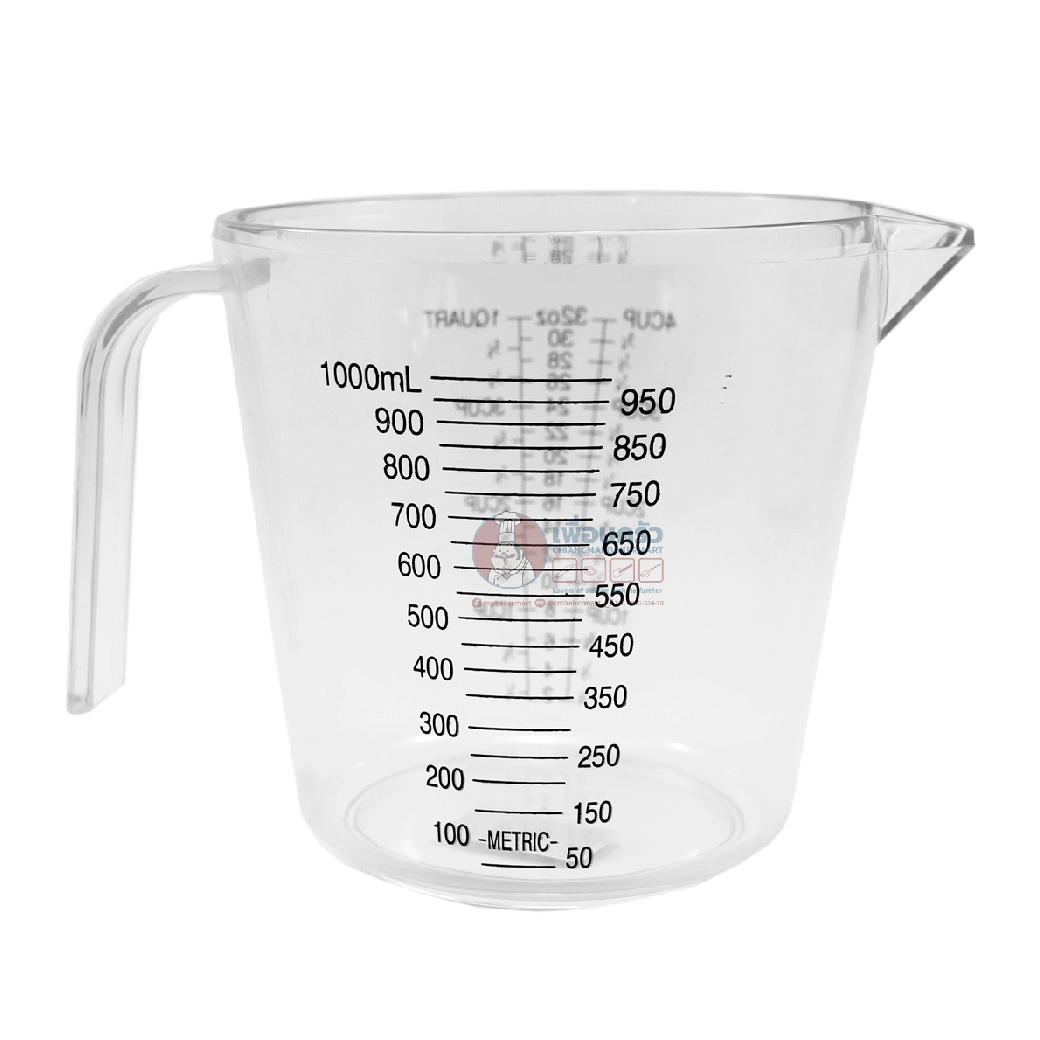 ถ้วยตวง พลาสติกแข็ง 1000 มล. Measuring Cup 1000 ml. (12-3772)