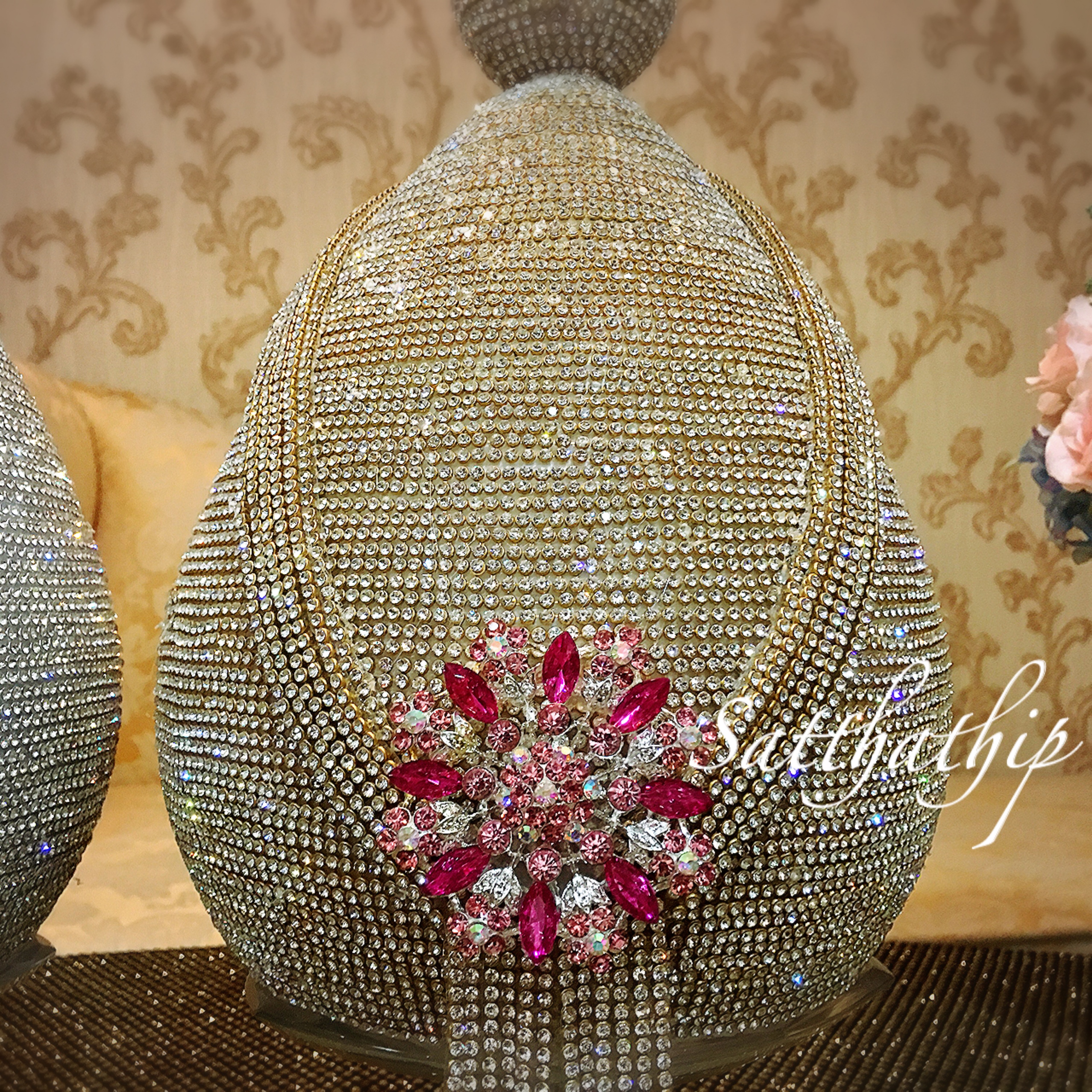 พานพุ่ม - พานพุ่มสักการะ - พานพุ่มเงินทอง - Phan bush