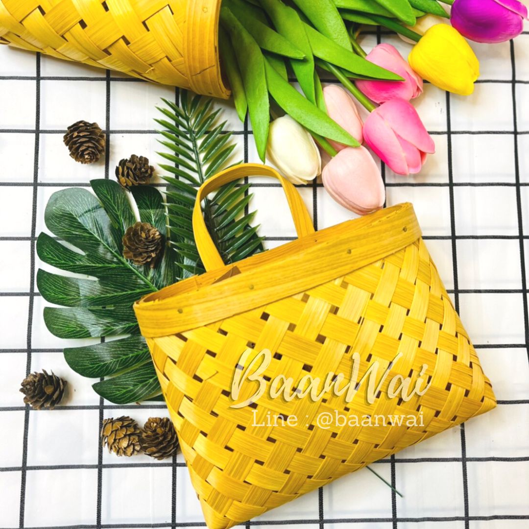 ซองไม้สาน ซองไม้สานทรงเหลี่ยม ซอง...