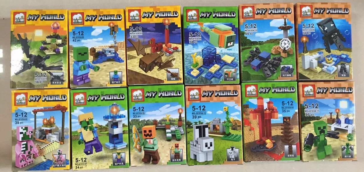 เลโก้จีน JX1034 ชุด Minecraft
