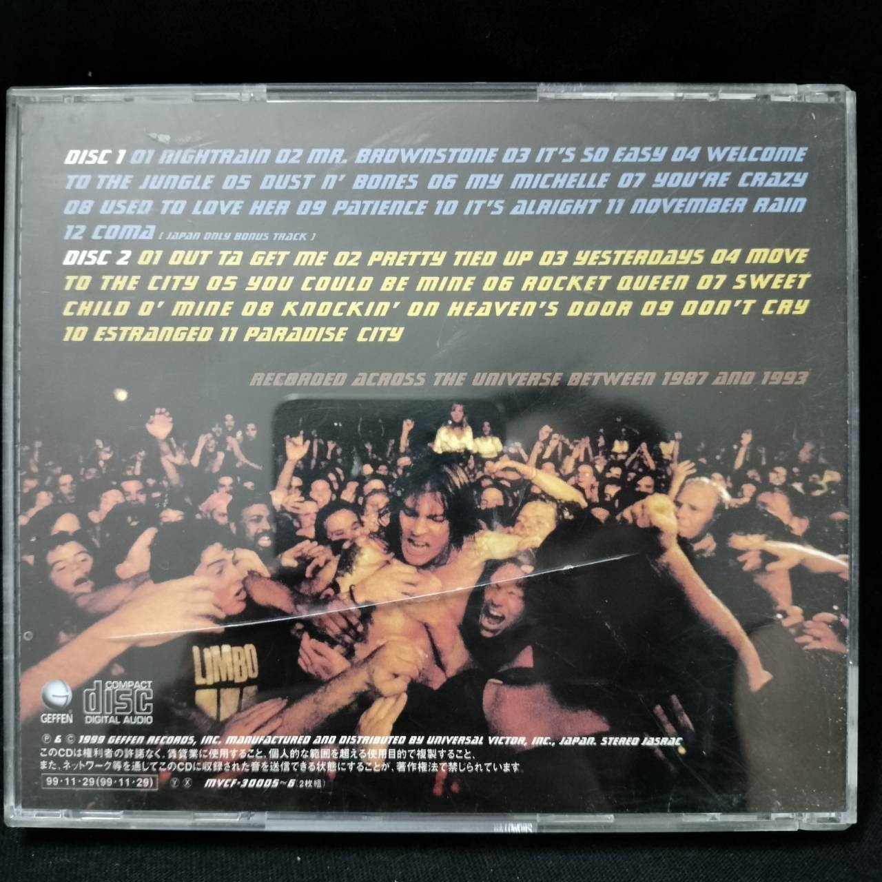 Guns N' Roses – Live Era '87-'93 / JAPAN / 2CD / แผ่นเป็นรอย / มี Obi