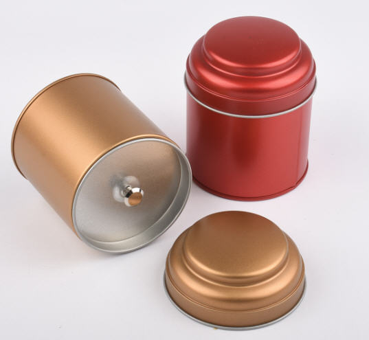 กระปุกใส่ใบชา,กระป๋องชา,กระป๋องเหล็ก,กระป๋องใส่ใบชา,กล่องเหล็ก,ขนาด75*90mm