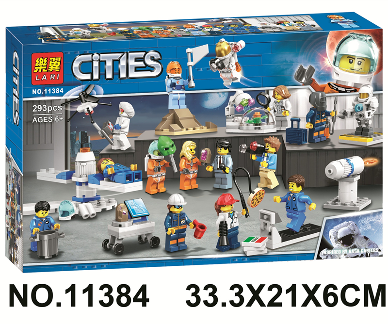 เลโก้จีน Lari 11384 ชุด People Pack - Space Research and Development