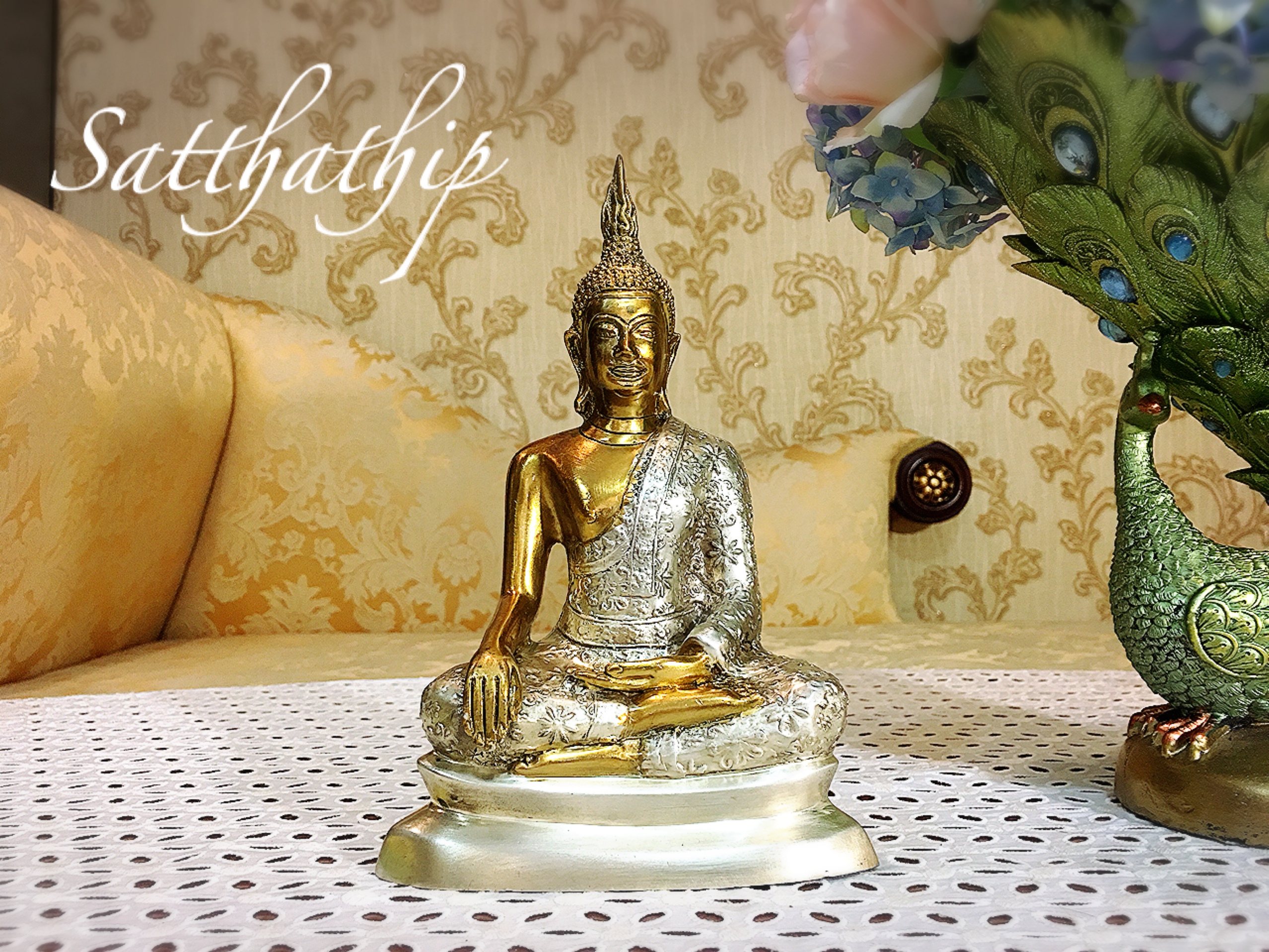 พระปางมารวิชัย - พระปางชนะมาร - พระปางสะดุ้งมาร - พระพุทธรูปจำลอง - Buddha statue