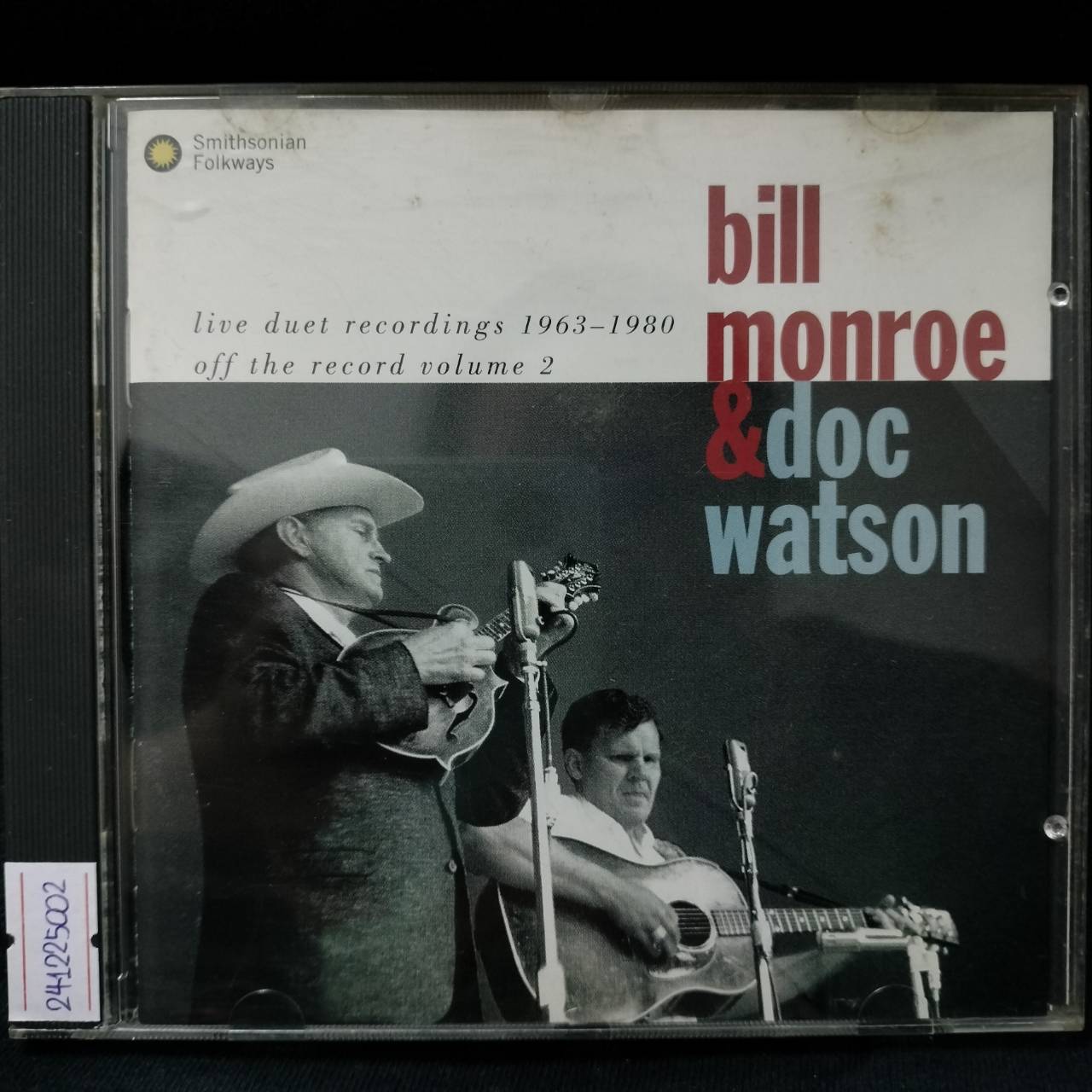 Bill Monroe & Doc Watson – Live Duet Recordings 1963-1980 (Off The Record, Vol. 2) / USA / ปกมีจุดเหลือง / แผ่นดี