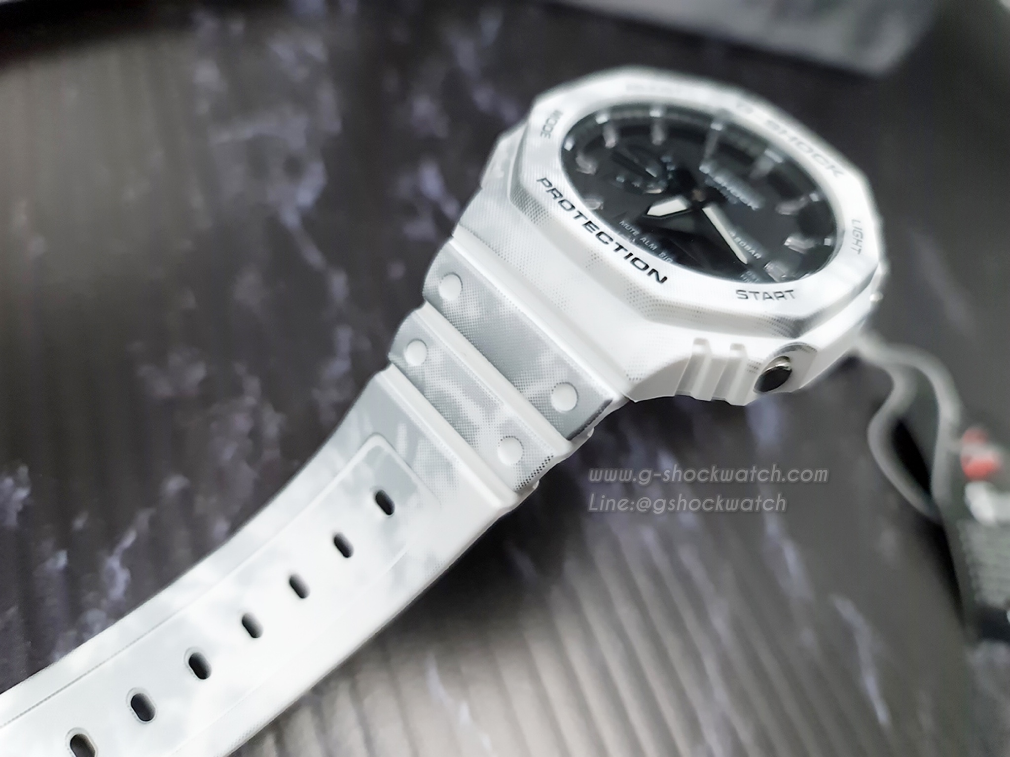 CASIO G-SHOCK นาฬิกาข้อมือ นาฬิกากันน้ำ นาฬิกาของแท้ ประกันศูนย์ CMG 1 ปี รุ่น GAE-2100GC-7A