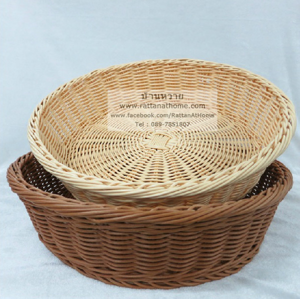ถาดหวายเทียม ถาดหวายใส่ขนมปัง ขนาด S 36*10 cm