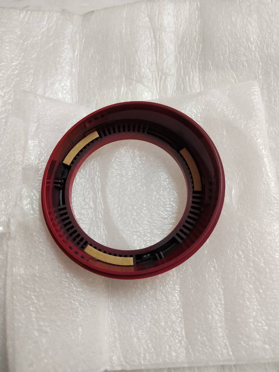 ชุดฝาครอบมิเตอร์น้ำมันบนสีแดง FINO FI อะไหล่แท้ YAMAHA 1YC-H360M-C0