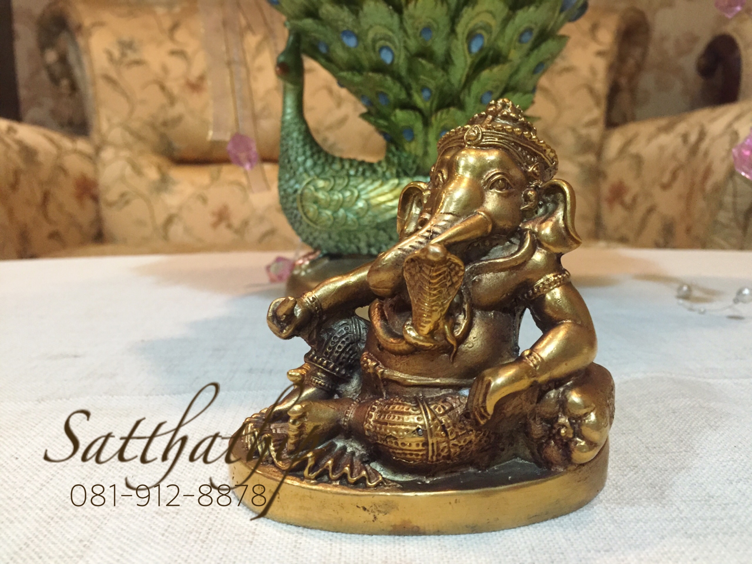 พระพิฆเนศ ปางเสวยสุข (ทองเหลือง) - Ganesha: Lord of Success
