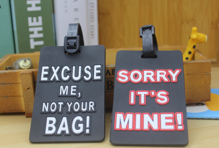 ป้ายติดกระเป๋าเดินทาง,Luggage Tag,แท็กติดกระเป๋ายางหยอด,ป้ายห้อยกระเป๋า