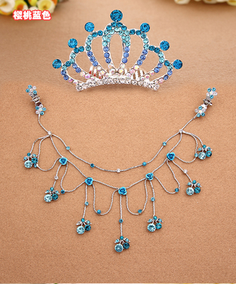 เซทมงกุฎเชอรี่วรรคสีฟ้า ของจริงสวยมาก(พร้อมส่ง)