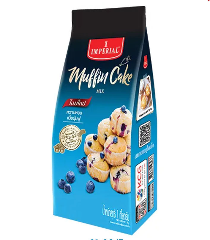 แป้งมัฟฟินมิกซ์สำเร็จรูปตราอิมพีเรียล Imperial Muffin Mix 1 kg. (01-0047)
