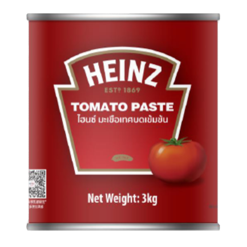 Heinz Tomato Paste 3 Kg. ไฮนซ์ มะเขือเทศบดเข้มข้น 3 กก. (07-7653)