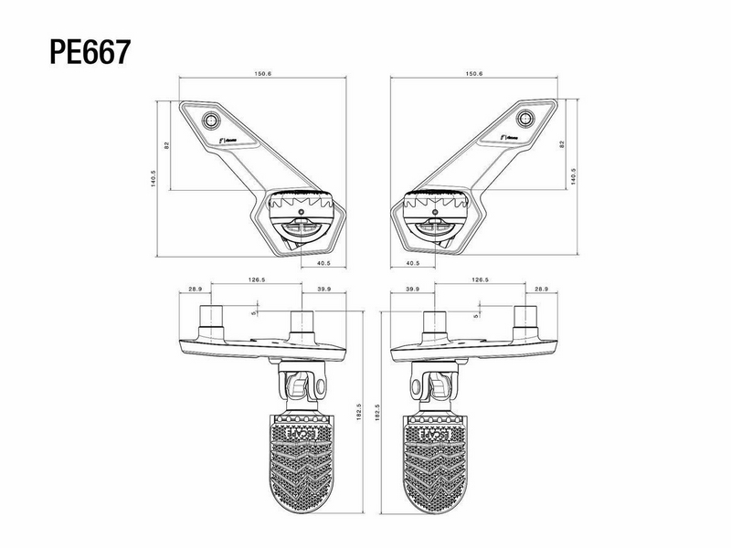 Rizoma พักเท้าคนขี่ สำหรับ X-ADV750 2021+
