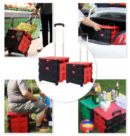 ตะกร้ามีล้อ,ตะกร้ารถเข็นพับได้,รถเข็นขนของพับได้