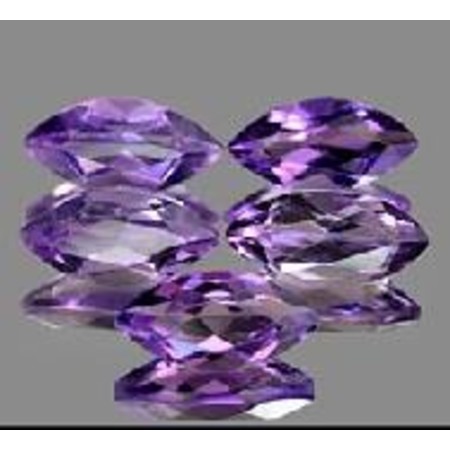 พลอยอเมทิสต์ทรงมาคี (Violet Amethyst ) 5 กะรัต 5 เม็ด