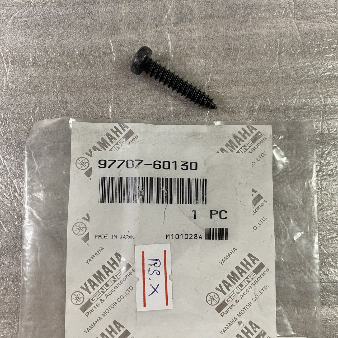 97707-60130 สกรูเกลียวปล่อย NOUVO 2004 อะไหล่แท้ YAMAHA