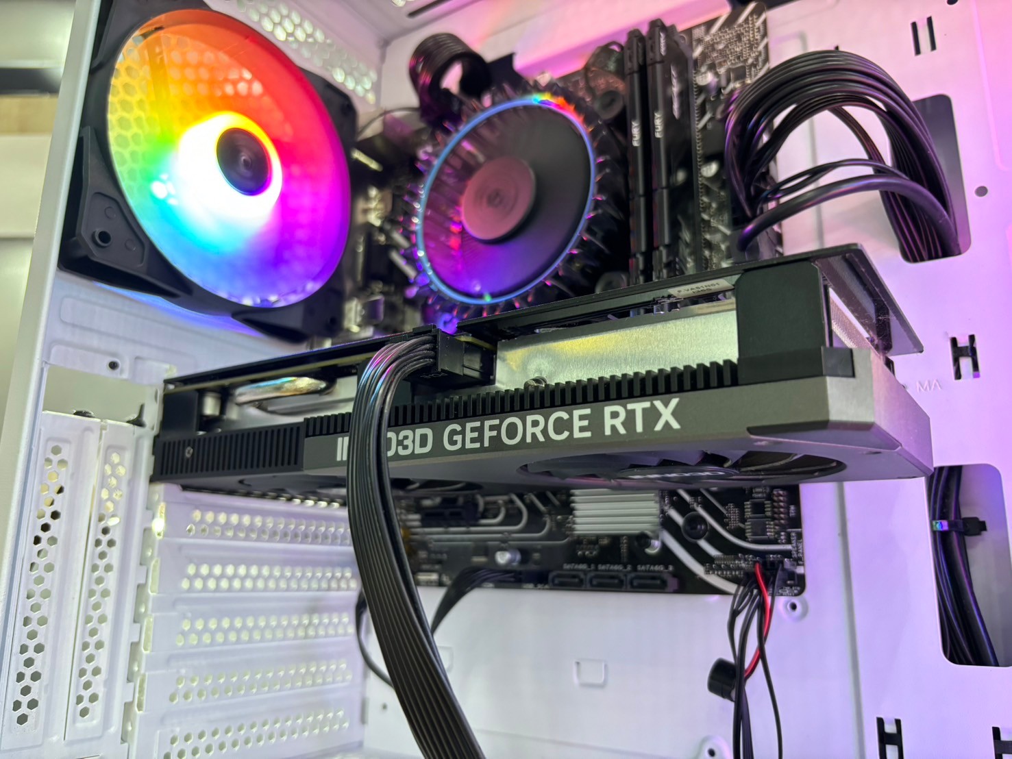 PC ประกอบ Intel Core i5-12400F/Ram 16GB/SSD 500GB/RTX 4060/Monitor SAMSUNG (VA 2K QHD HDR 165Hz)