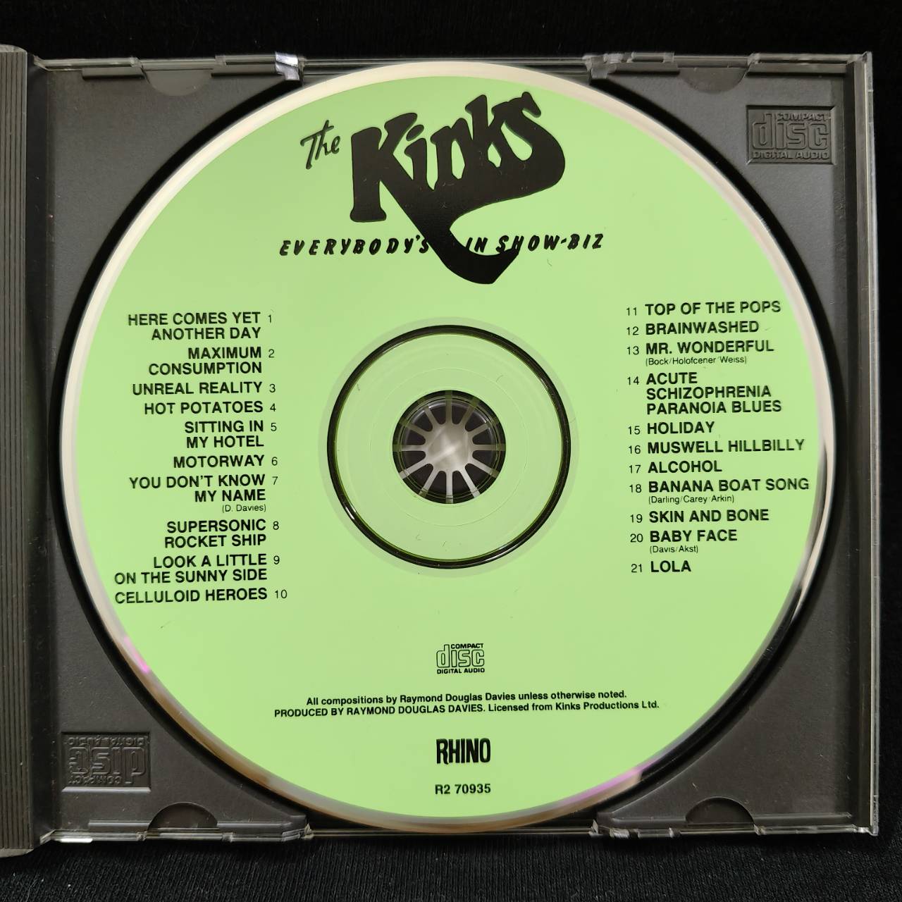 The Kinks – Everybody's In Show-Biz - Everybody's A Star / USA / แผ่นเป็นรอย