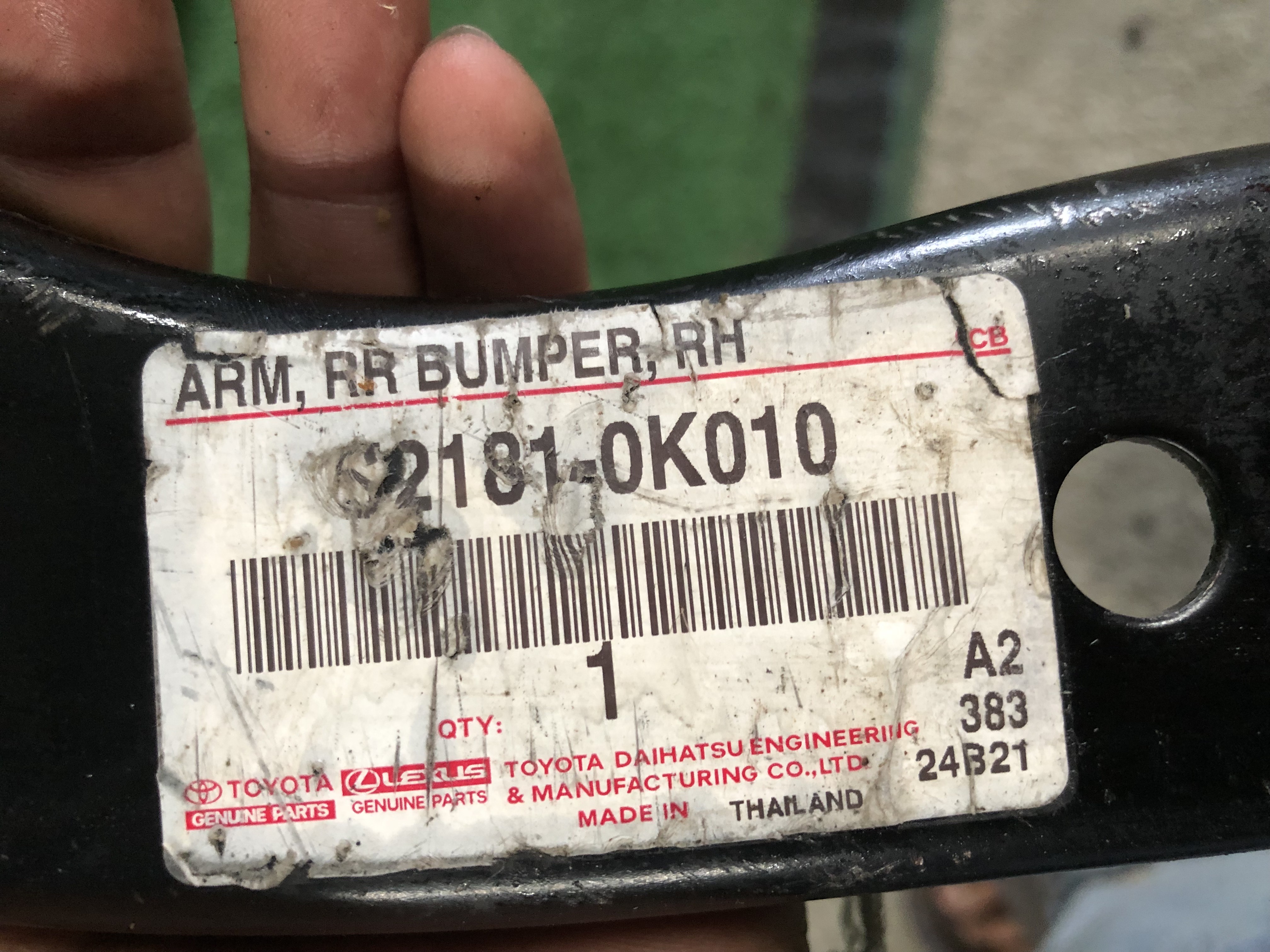 ขากันชนหลัง Toyota Vios ใหม่แท้