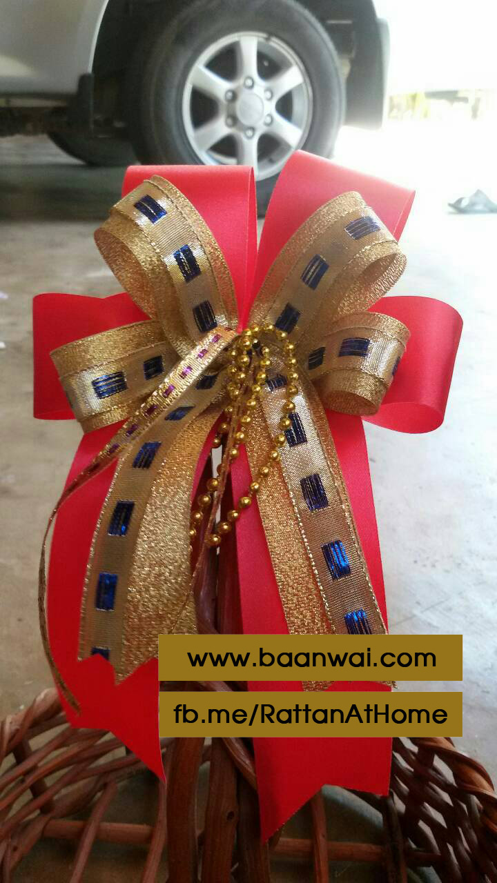 "งานตัวอย่าง" รับทำโบว์ติดกระเช้า โบว์ติดของชำร่วย โบว์ของขวัญ โบว์รางวัล โบว์ประกวด โบว์ติดรางวัล