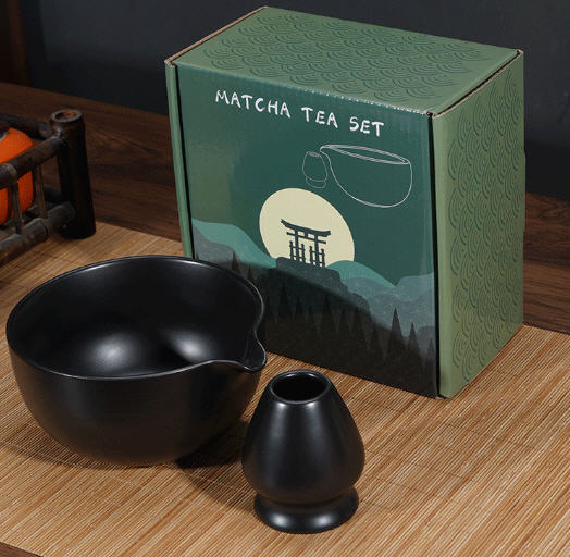 ถ้วยชงชา+แท่นวางแปรง