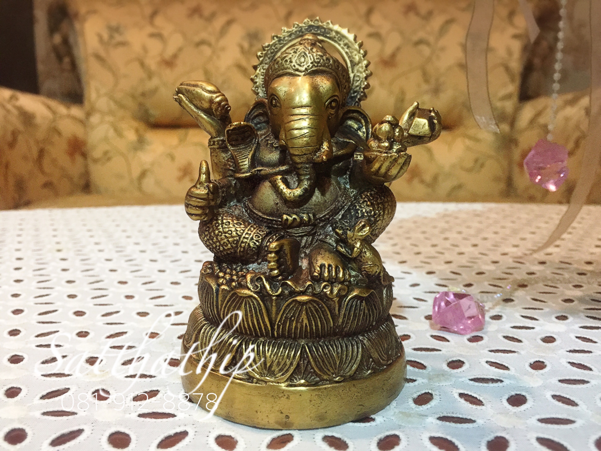พระพิฆเนศปาง พระรีนาโมจัน คณปติ (ทองเหลือง) - Ganesha: Lord of Success