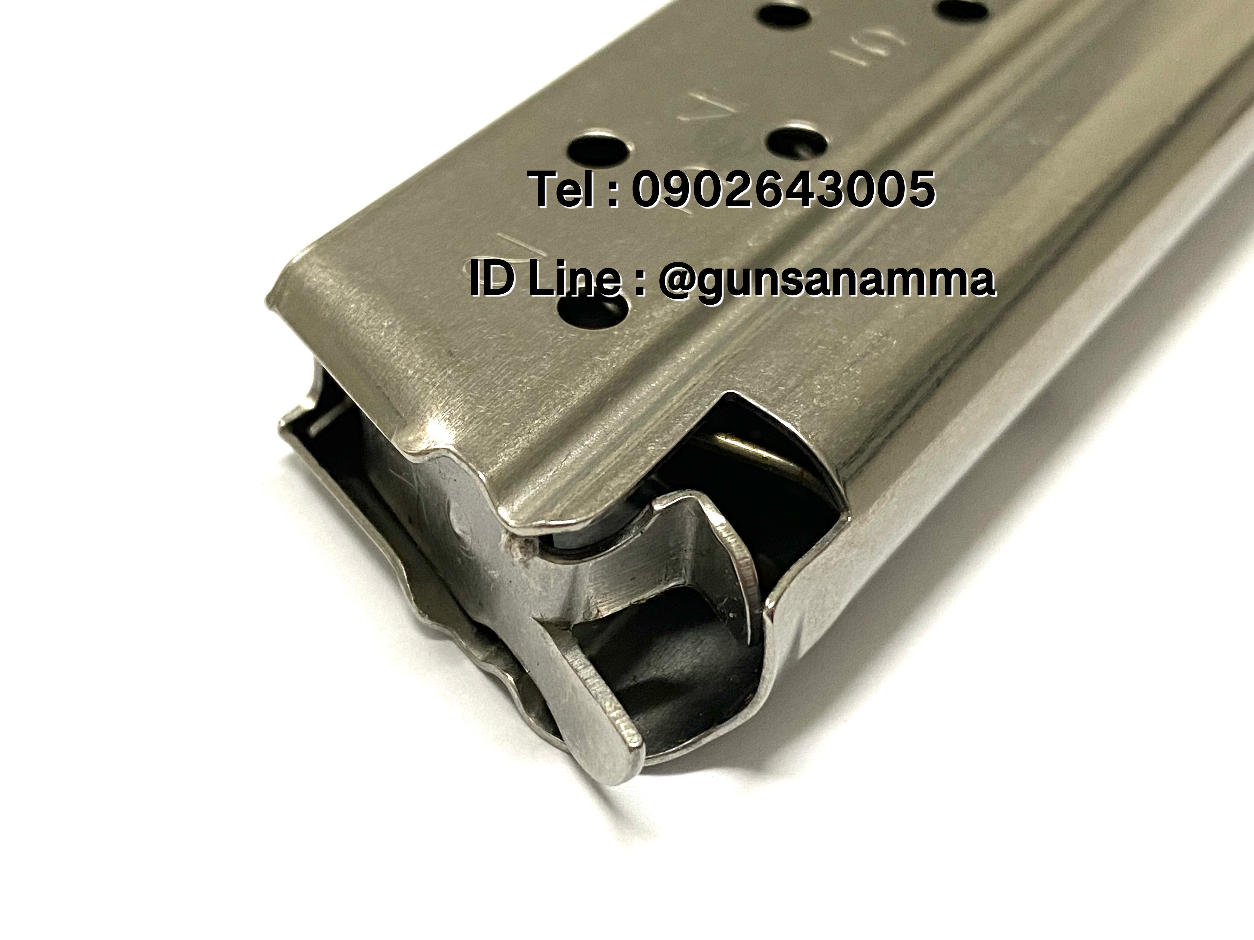 แม็กกาซีนปืน (Magazine) STAINLESS MI-1911 9มม. (10นัด)