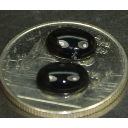 พลอยสปิเนล (Black Spinel) 1.85 กะรัต 2 ชิ้น