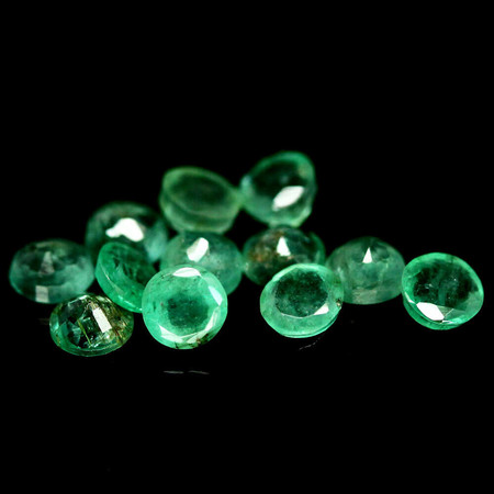 มรกตดิบแซมเบีย (Emerald ) 2.47 กะรัต 12 ชิ้น