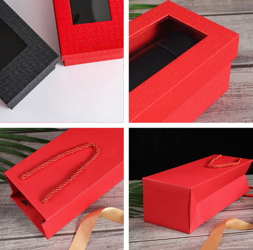 กล่องใส่กระบอกน้ำ,กล่องกระดาษใส่กระบอกน้ำ,ขนาด27.5*9.5*7.5CM