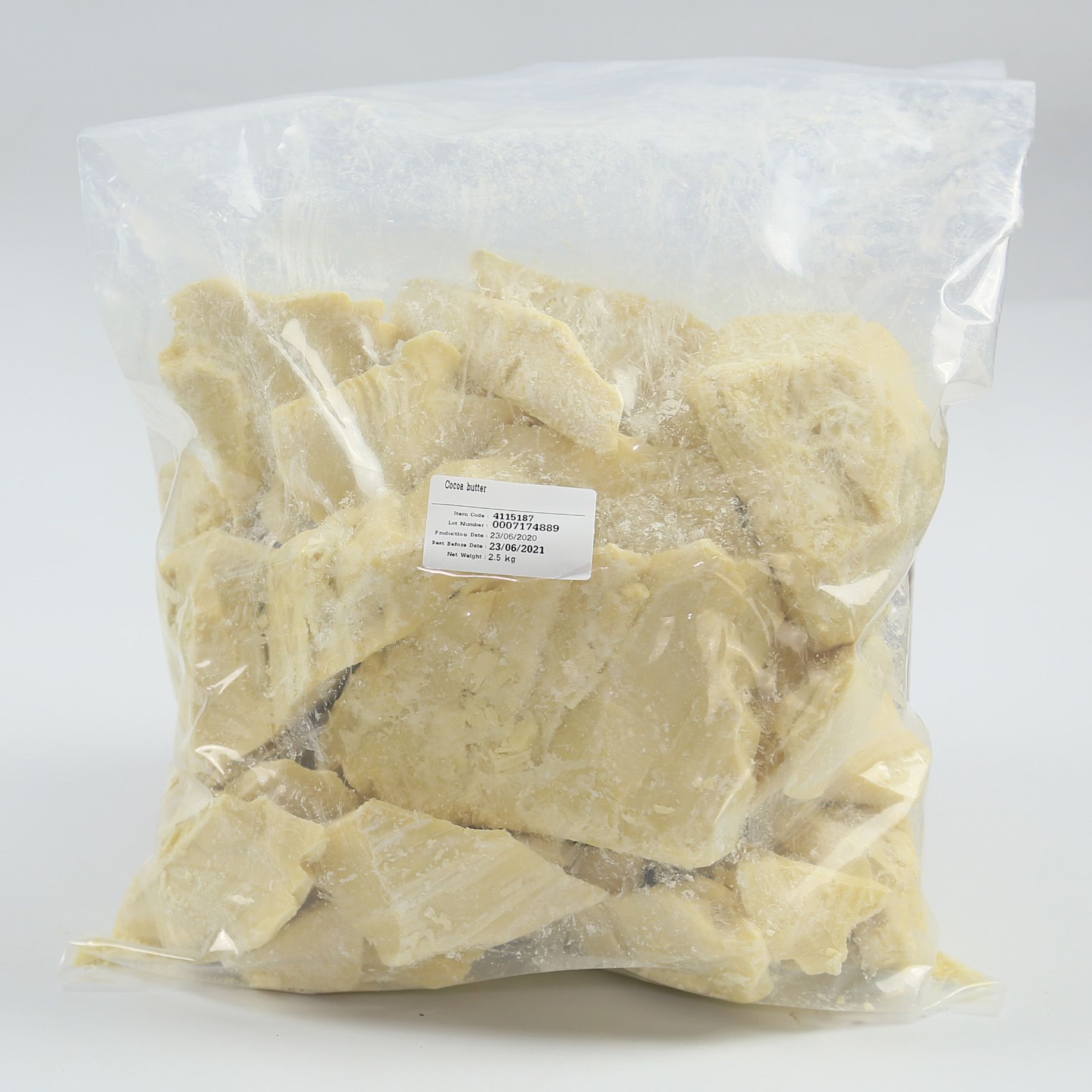 Puratos Cocoa butter / Cocao Butter โกโก้บัตเตอร์จากเบลเยี่ยม 2,500 g.(05- 4840-01)