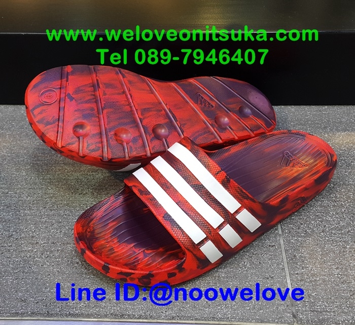 รองเท้าแตะ Adidas สีแดงผสม เบา ใส่สบาย ของแท้ 100% เท่านั้น S80968