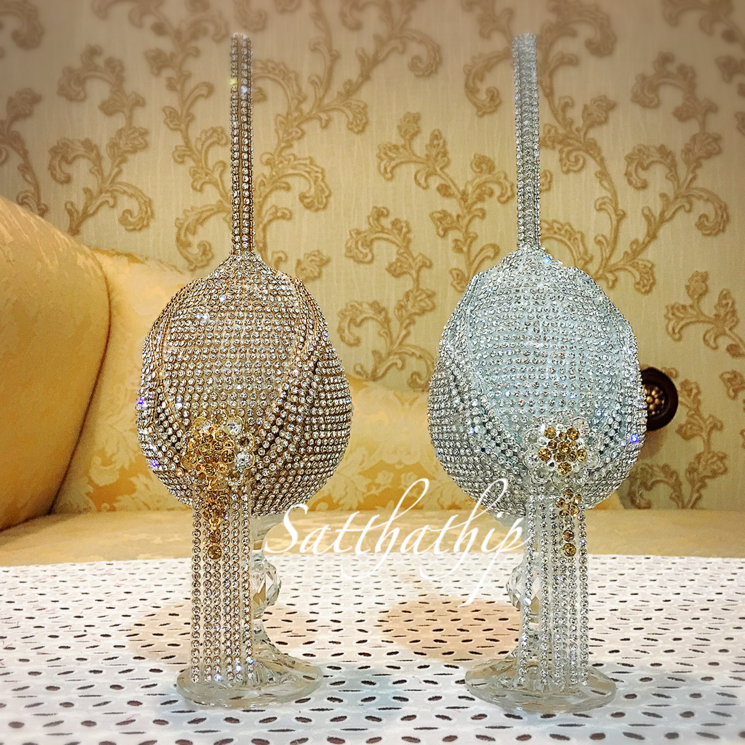 พานพุ่ม - พานพุ่มสักการะ - พานพุ่มเงินทอง - Phan bush