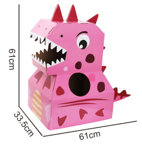 โมเดลไดโนเสาร์กระดาษ,ของเล่นลังกระดาษ,ของเล่นเด็กDIY