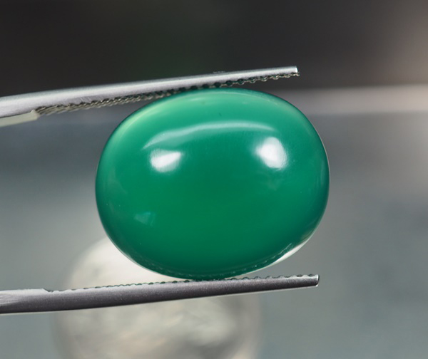 คาลซิโดนีสีเขียว (Green Chalcedony) 11.45 กะรัต