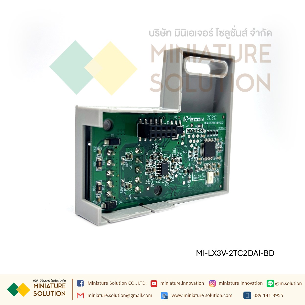 WECON LX3V-4ADI-BD 4 * Analog Input (4~20mA) 2TC2DAI-BD 2 2ADI2DAI-BD 2 2ADV2DAV-BD 2 Output (-10V~10V) 2PT2DAI-BD 2