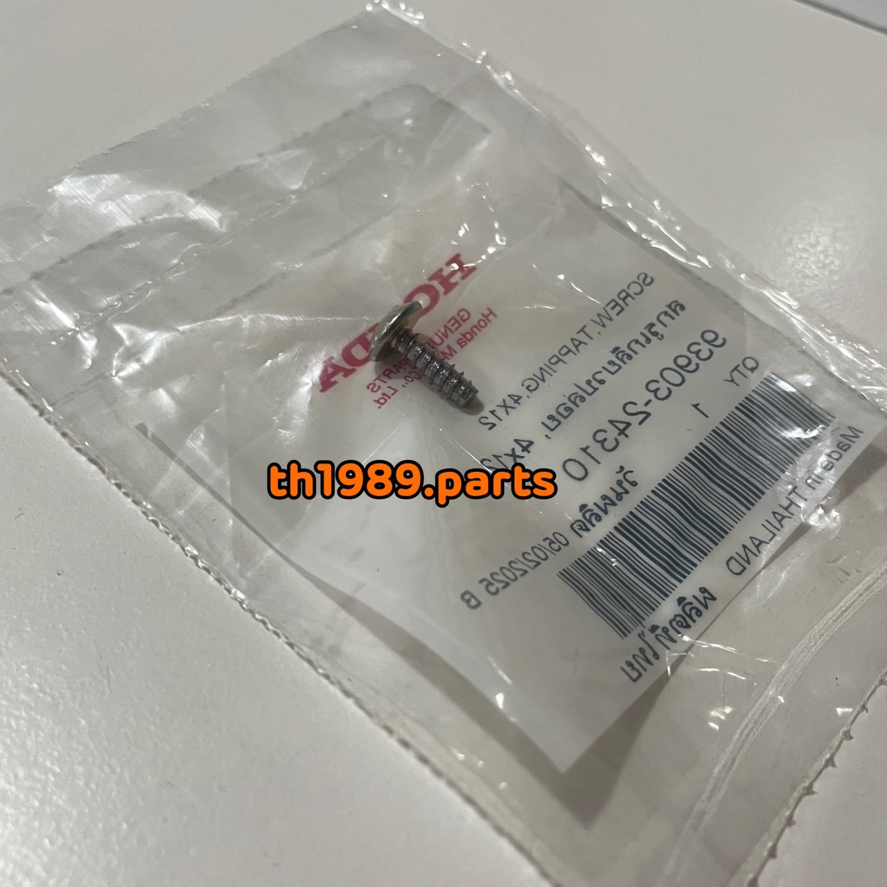 93903-24310 สกรูเกลียวปล่อย, 4x12 อะไหล่แท้ HONDA