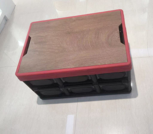 กล่องพับได้พร้อมฝาไม้,กล่องพับได้,กล่องอเนกประสงค์,กล่องเก็บของ,ขนาด42*29*23cm,ขนาด52*36*29cm