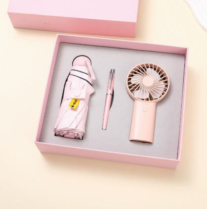 ชุดของขวัญปีใหม่,ชุดร่มพัดลมปากกา,ของขวัญปีใหม่สกรีนโลโก้