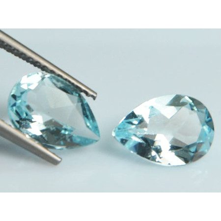 โทปาสสีฟ้า (Blue Topaz) 4.50 กะรัต 2 ชิ้น