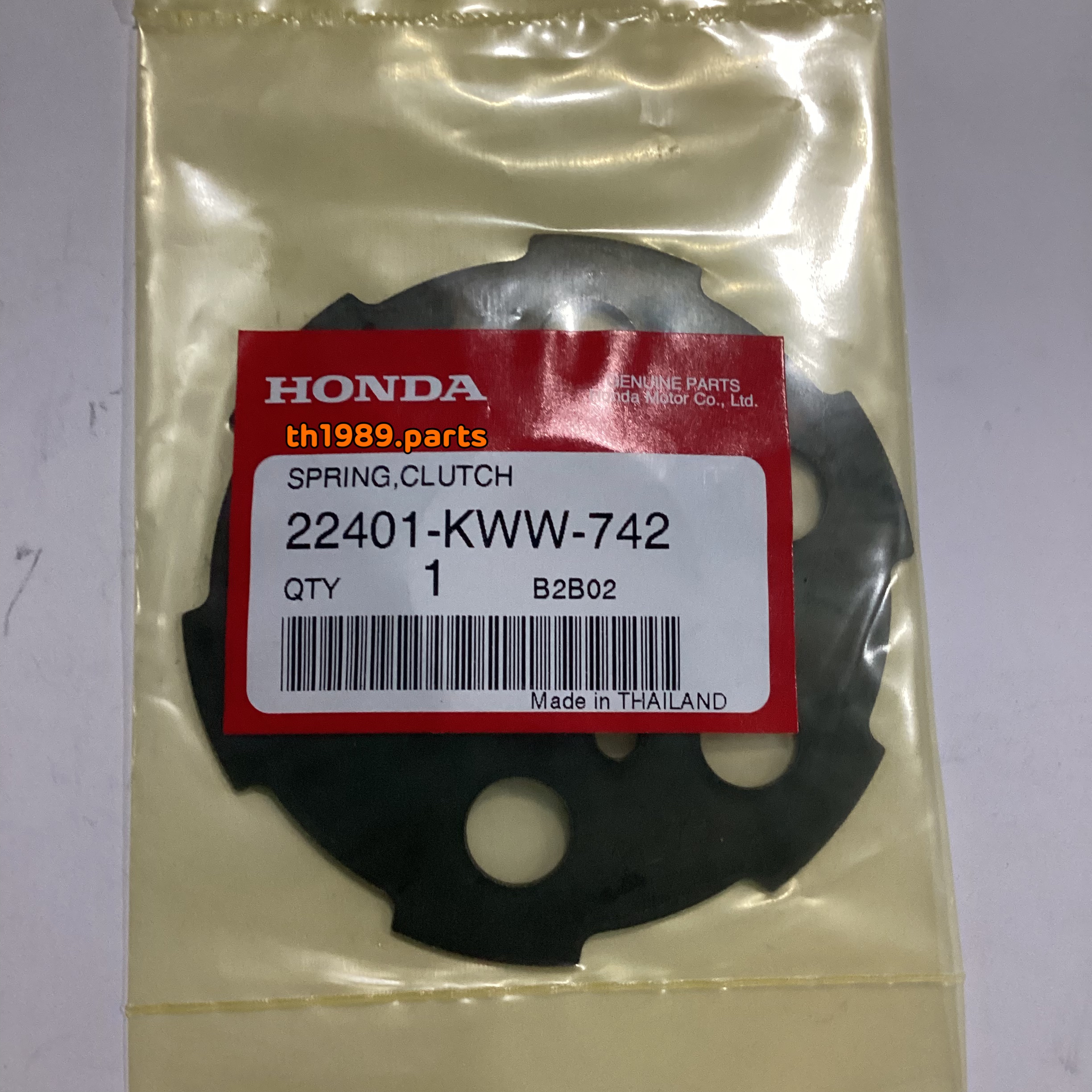 22401-KWW-742 สปริงกดคลัทช์ (EXEDY) WAVE110i สตาร์ทมือ 2012-2020 อะไหล่แท้ HONDA